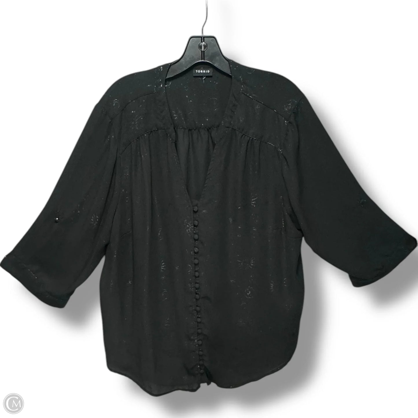 Top Long Sleeve By Torrid In Black, Size: 2x