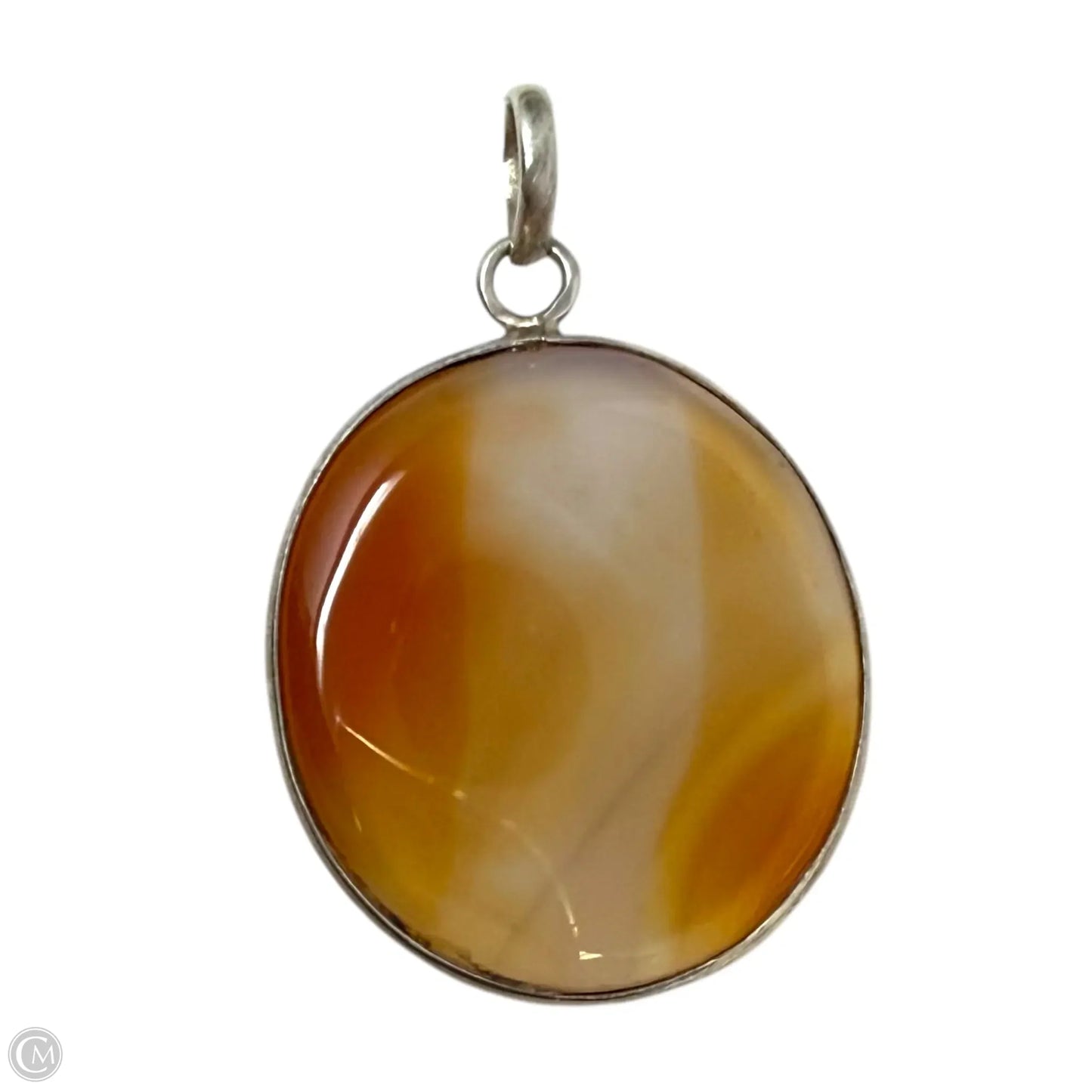 Agate & Sterling Silver Pendant By Unbranded