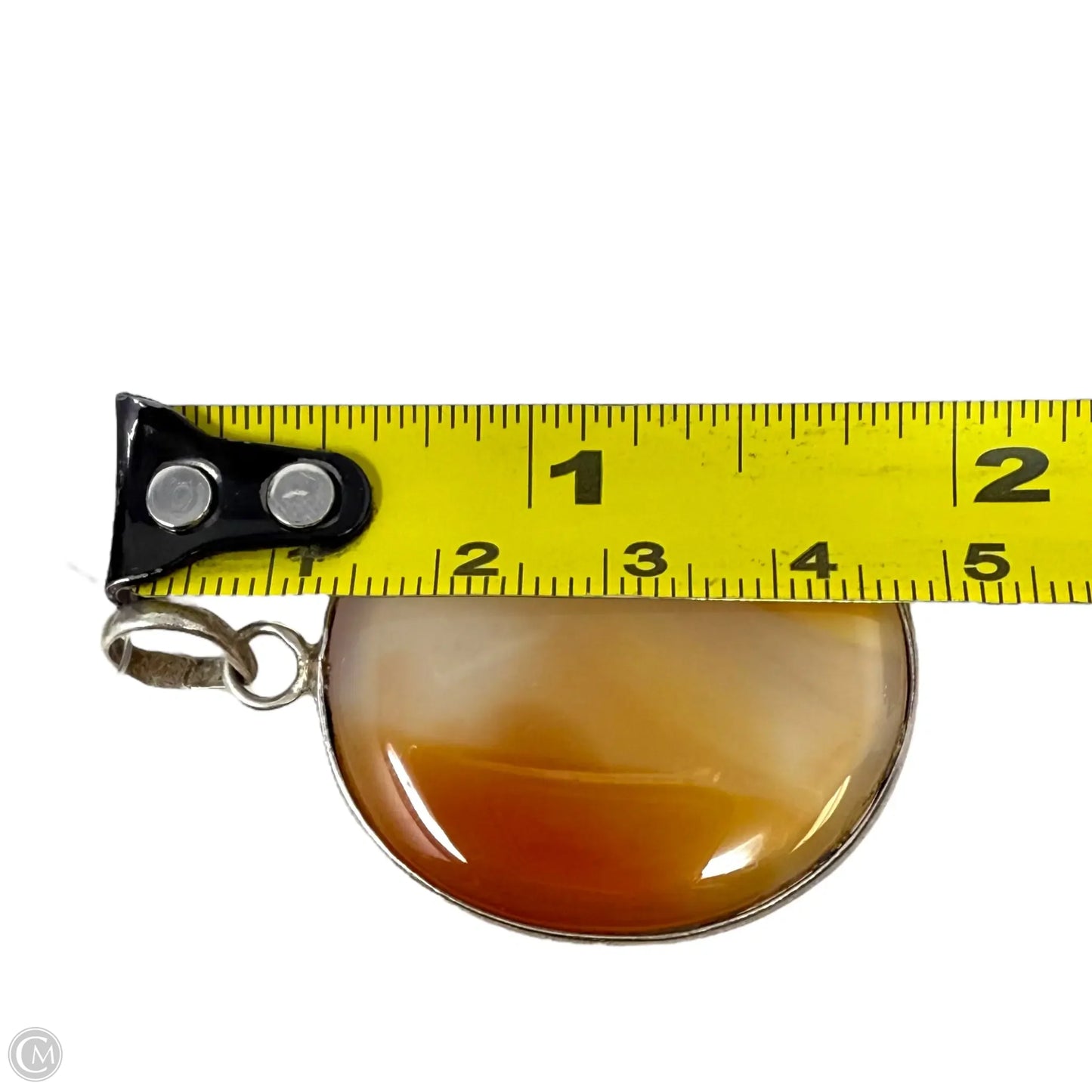 Agate & Sterling Silver Pendant By Unbranded