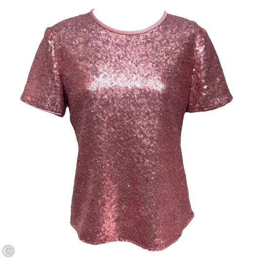 Sequin Bow-Back Top Designer By Kate Spade In Dusty Ginger, Size: XS