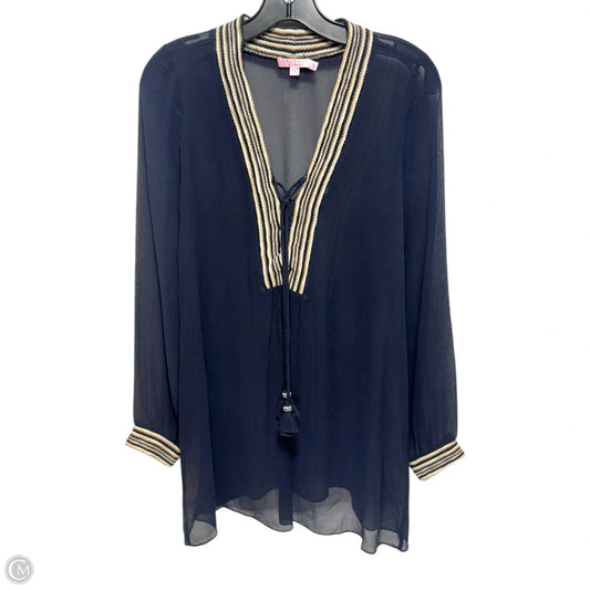 Tunic Long Sleeve By Calypso St Barth In Navy, Size: S