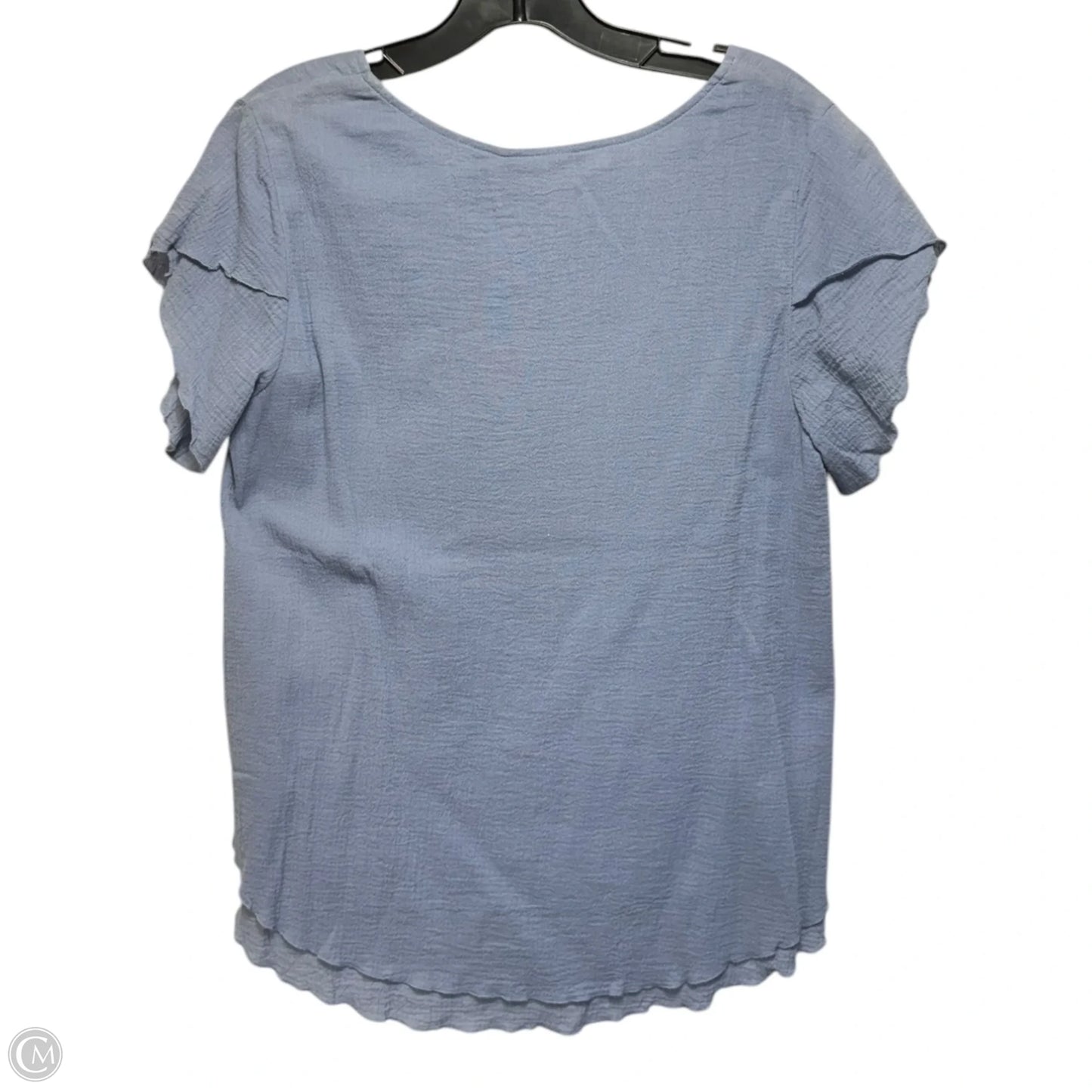 Top Short Sleeve By Soft Surroundings In Blue, Size: Xsp