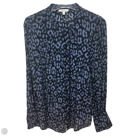 Top Long Sleeve By Joie In Black & Blue, Size: S