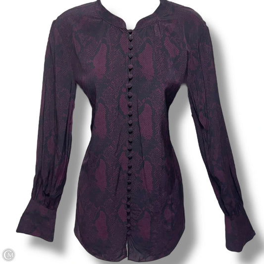 Shariana Blouse By Joie In Snakeskin Print, Size: S