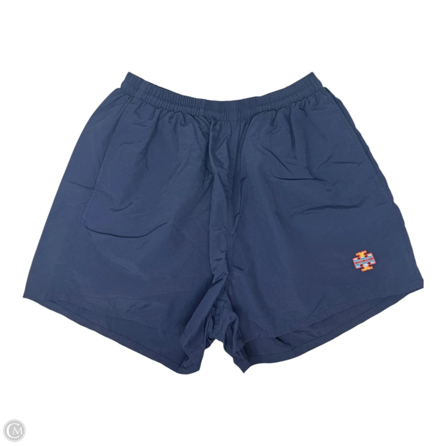 Shorts Designer By Tory Burch In Navy, Size: M