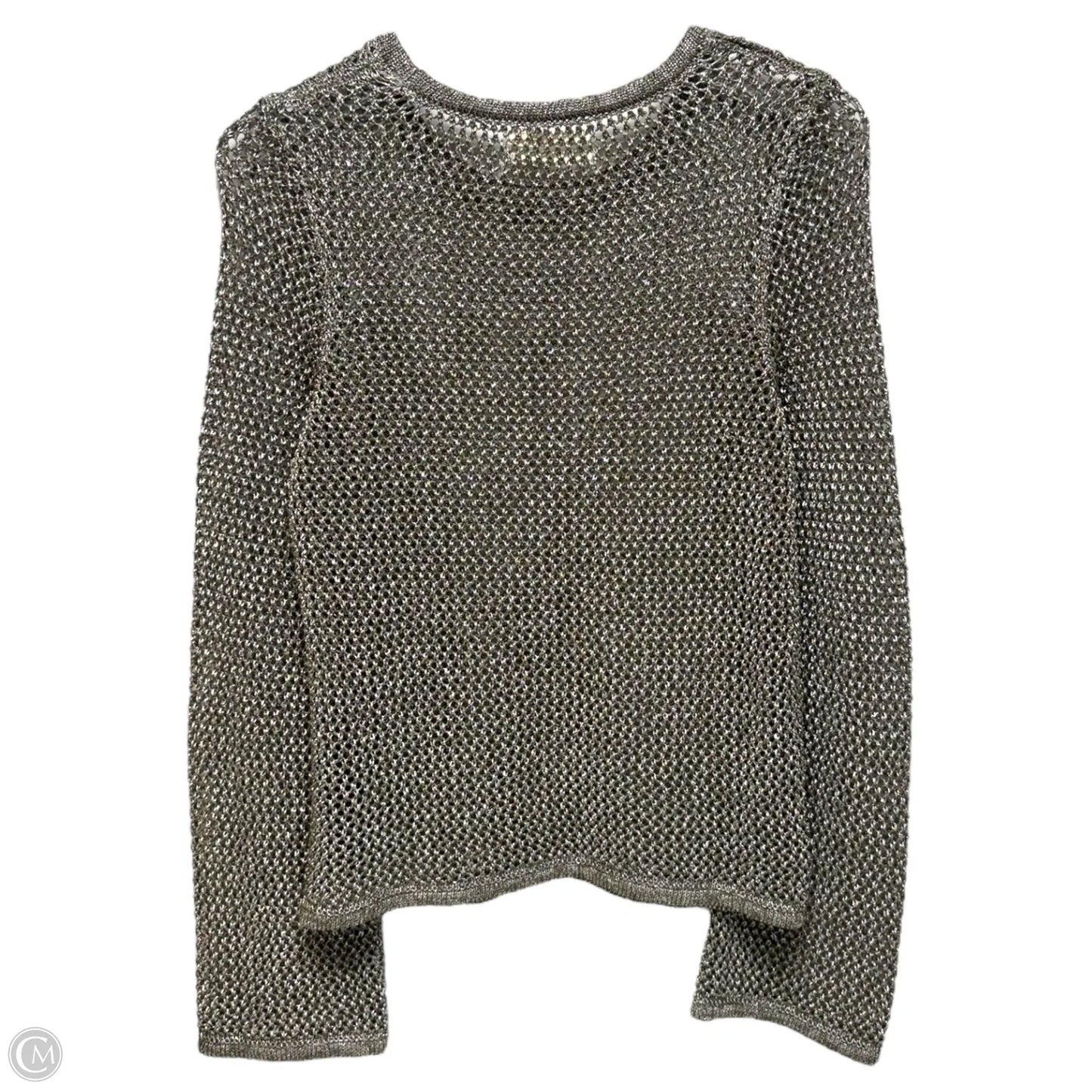 Sweater By Anthropologie In Silver, Size: S