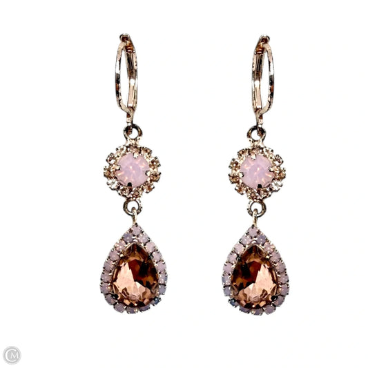 Crystal Drop Leverback Earrings By Kirk’s Folly