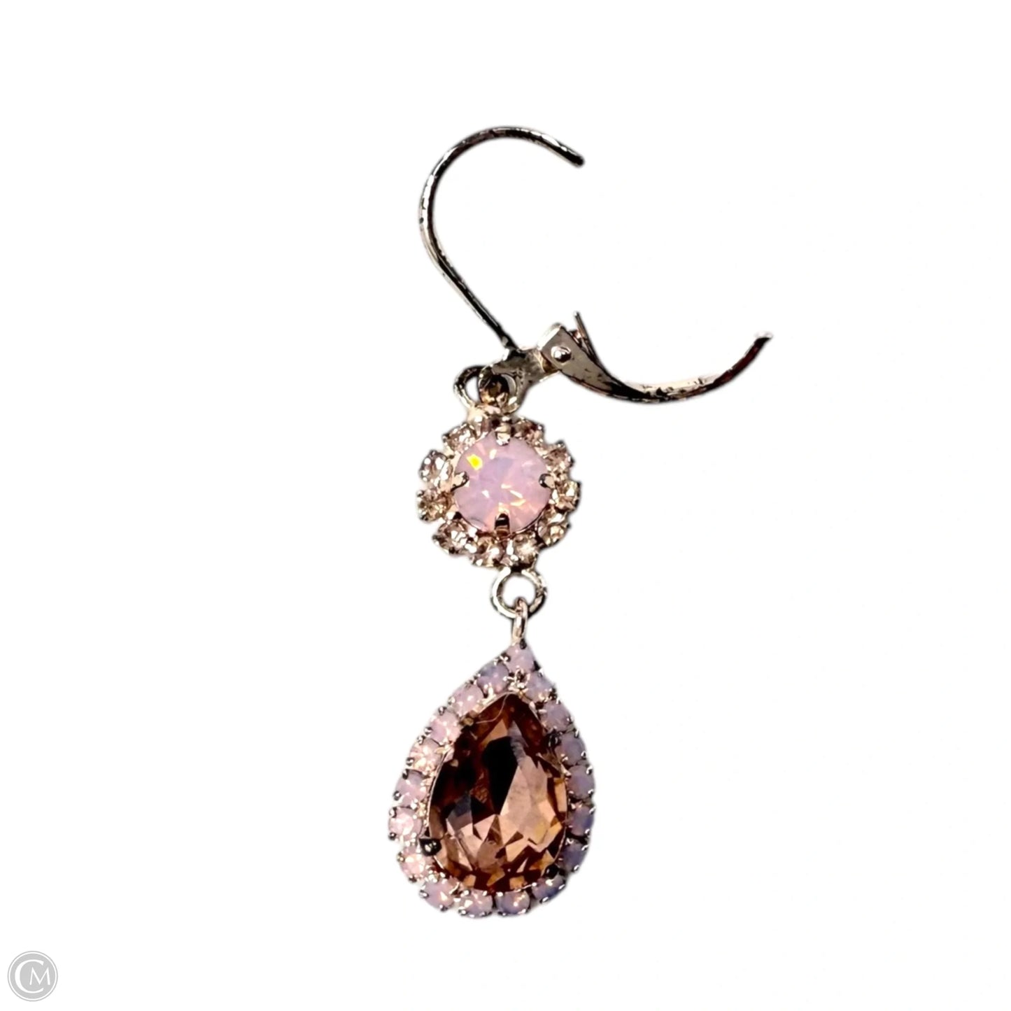 Crystal Drop Leverback Earrings By Kirk’s Folly