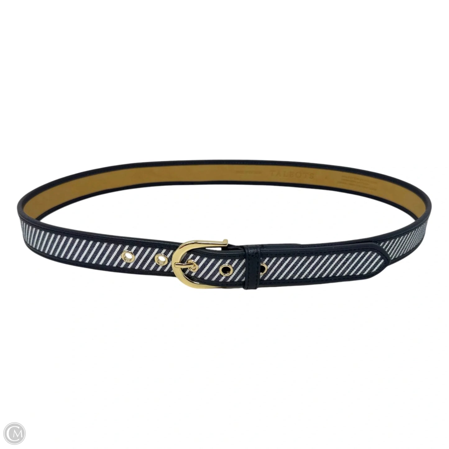 Railroad Stripe Belt By Talbots, Size: Large