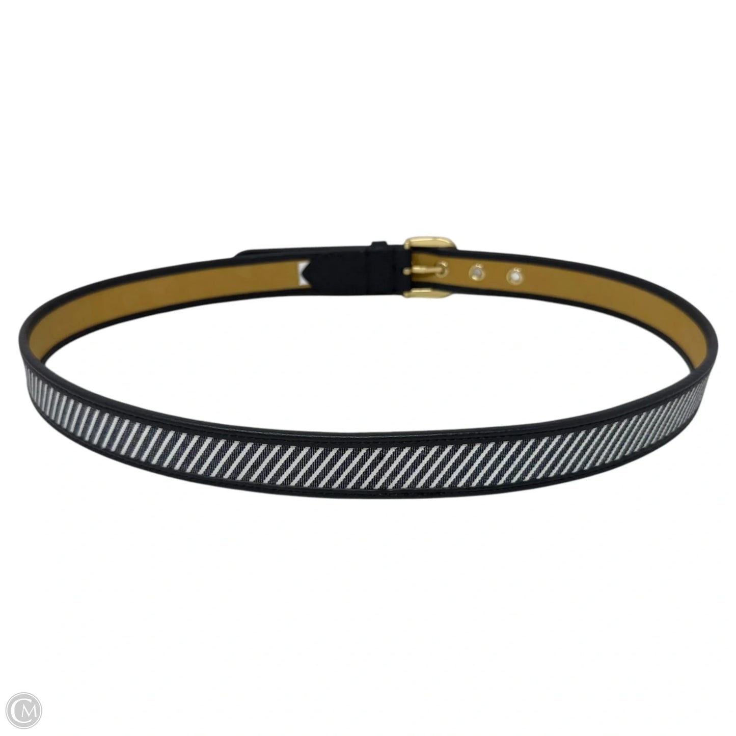 Railroad Stripe Belt By Talbots, Size: Large