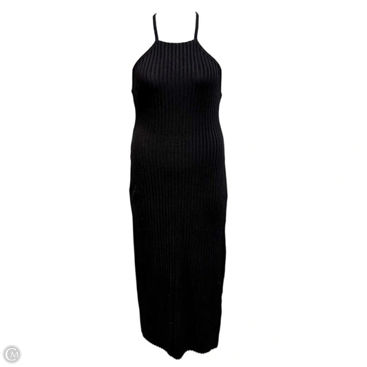 Alloy Rib Midi Dress By The Range NYC In Black, Size: S
