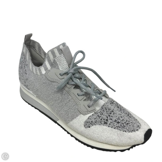 Madeline Sneakers By J Slides In Grey Multi Knit Color Block, Size: 10