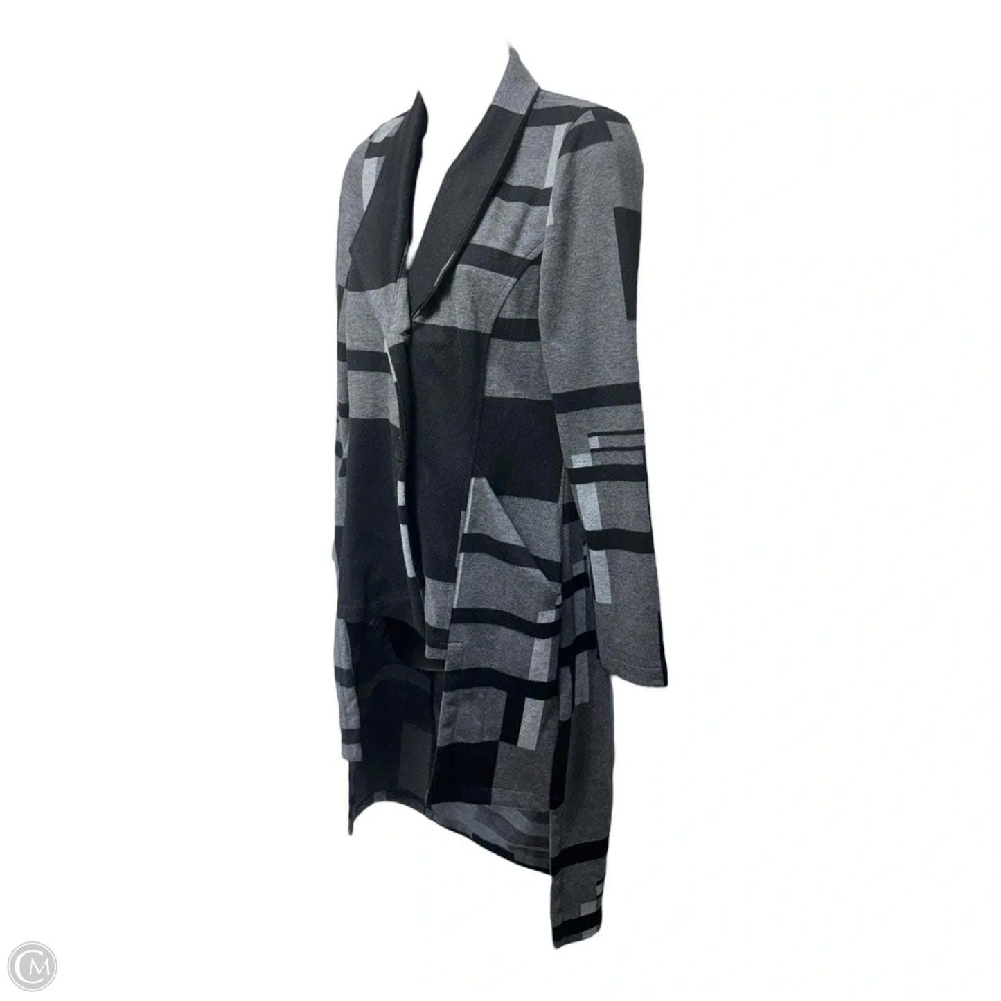 Coat Other By Alembika In Black & Grey, Size: S