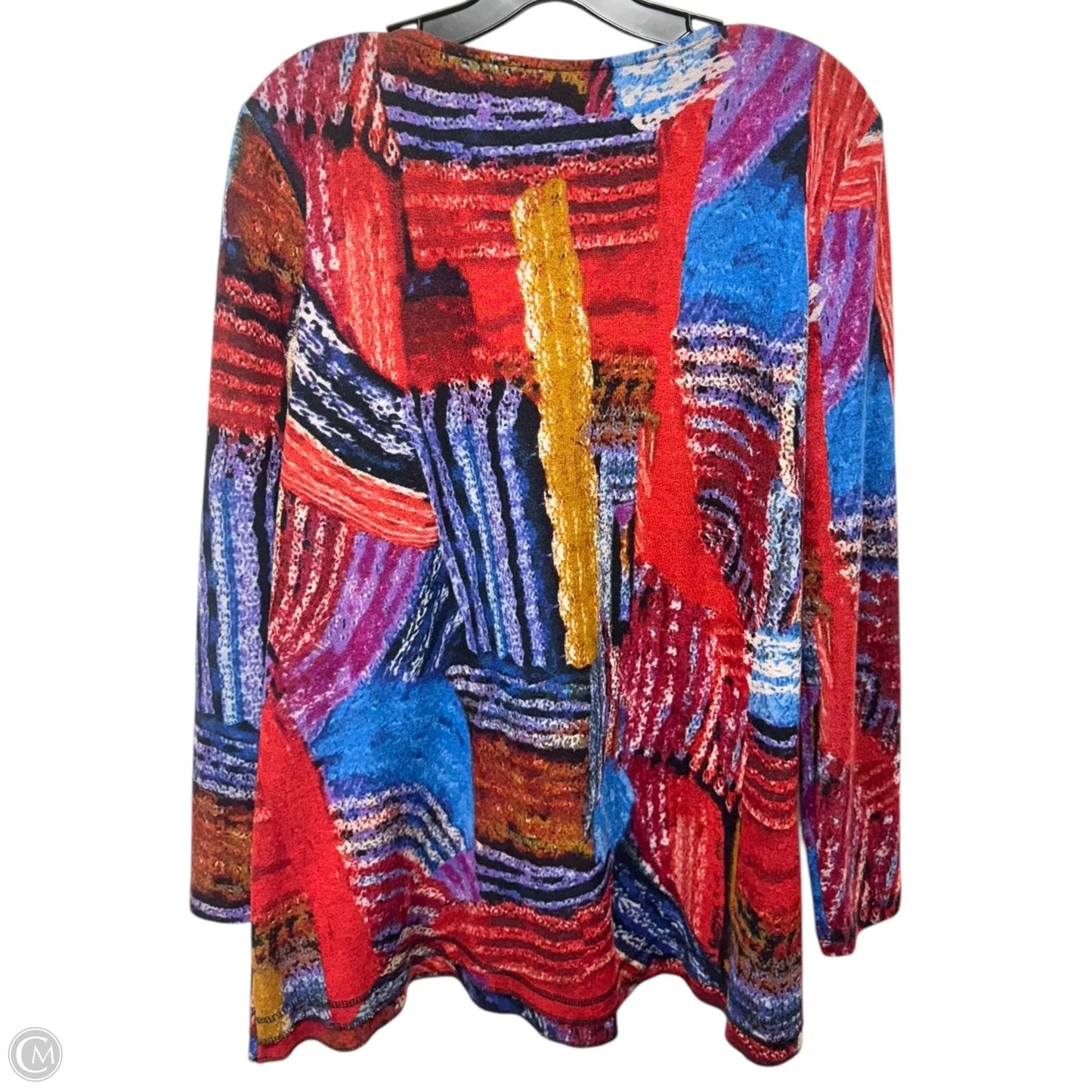 Top Long Sleeve By Ali Miles In Multi-colored, Size: M