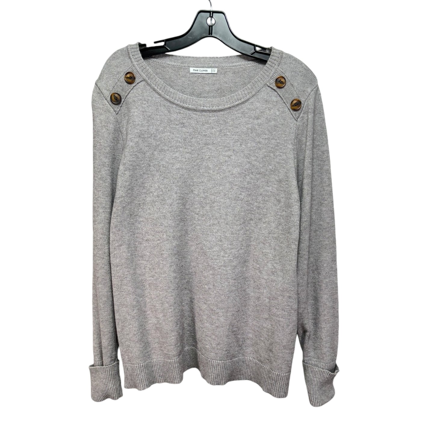 Sweater By Pink Clover In Grey, Size: XXL