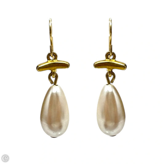 Faux Pearl Drop Earrings By Unbranded