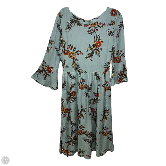 Dress Casual Midi By Le Lis In Floral Print, Size: S