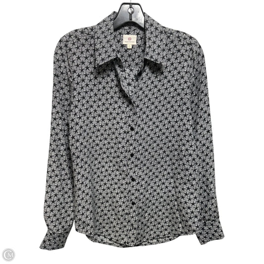 Silk Star Top Long Sleeve By Adriano Goldschmied In Black & White, Size: Xs