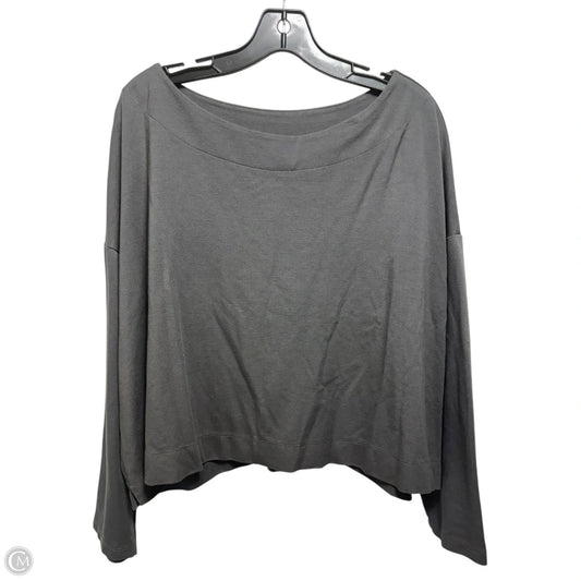 Top Long Sleeve By Bryn Walker In Grey, Size: Xl