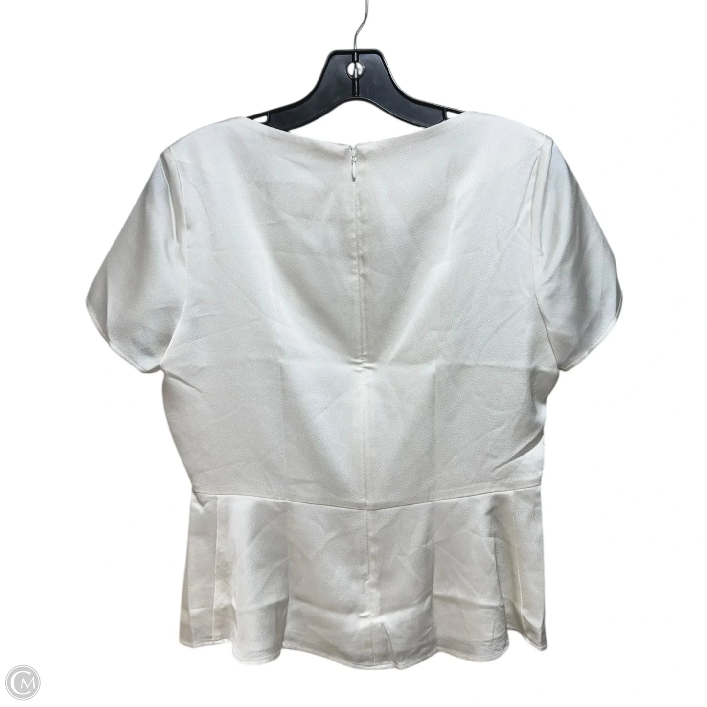 Top Short Sleeve By Banana Republic In Cream, Size: 6