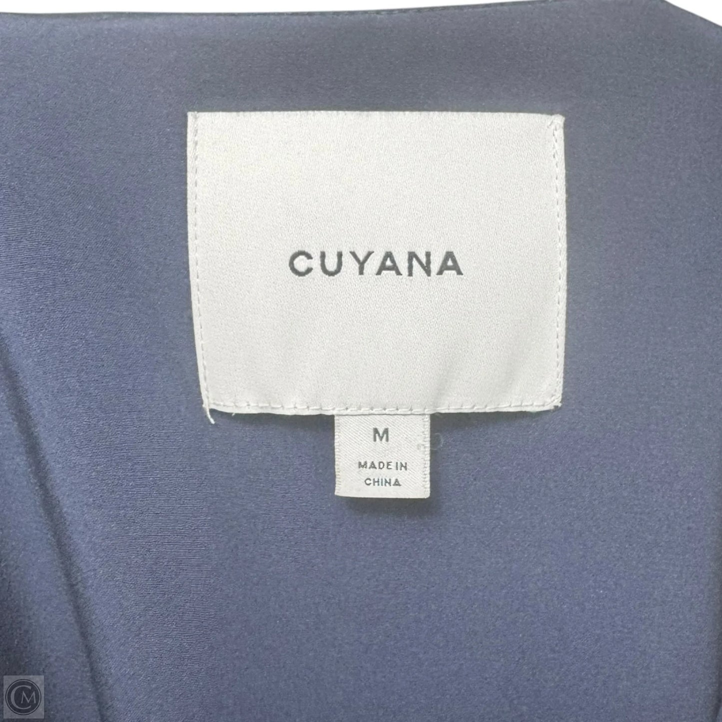 Silk Belted Tunic Long Sleeve By Cuyana In Navy, Size: M