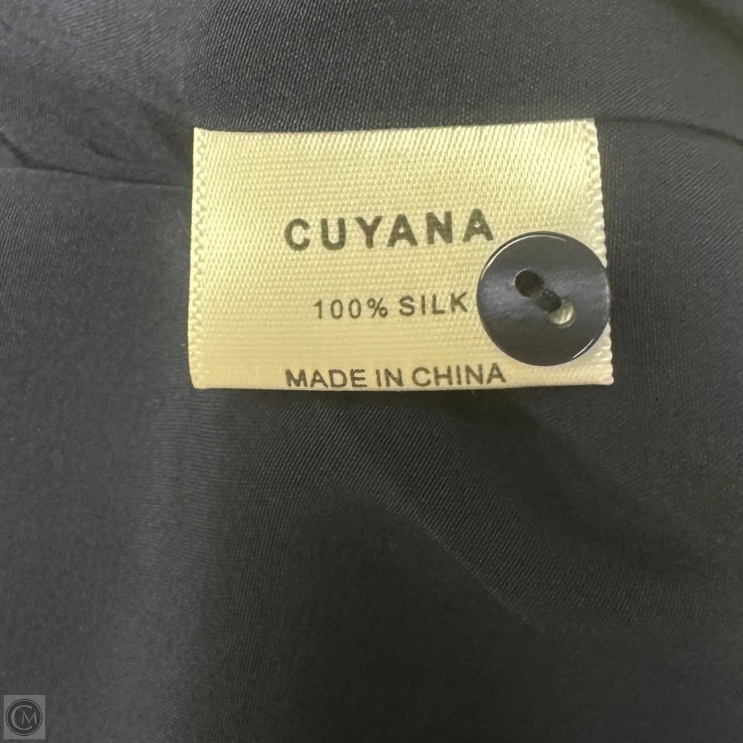 Silk Belted Tunic Long Sleeve By Cuyana In Navy, Size: M