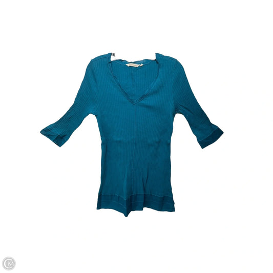 Top Long Sleeve By Soft Surroundings In Teal, Size: L