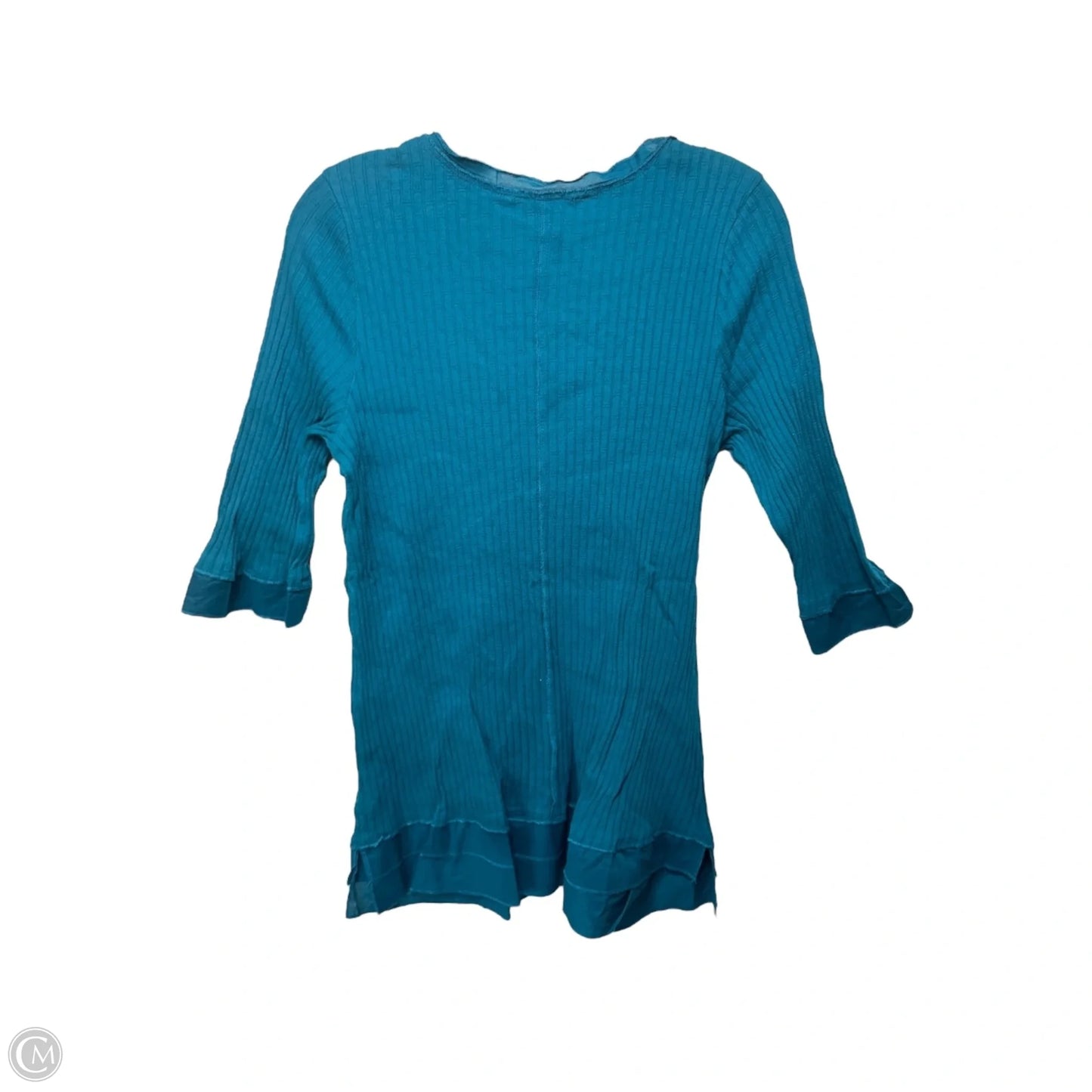 Top Long Sleeve By Soft Surroundings In Teal, Size: L