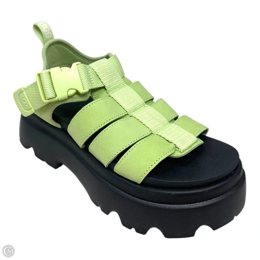 Cora Sandals Designer By Ugg In Green, Size: 7