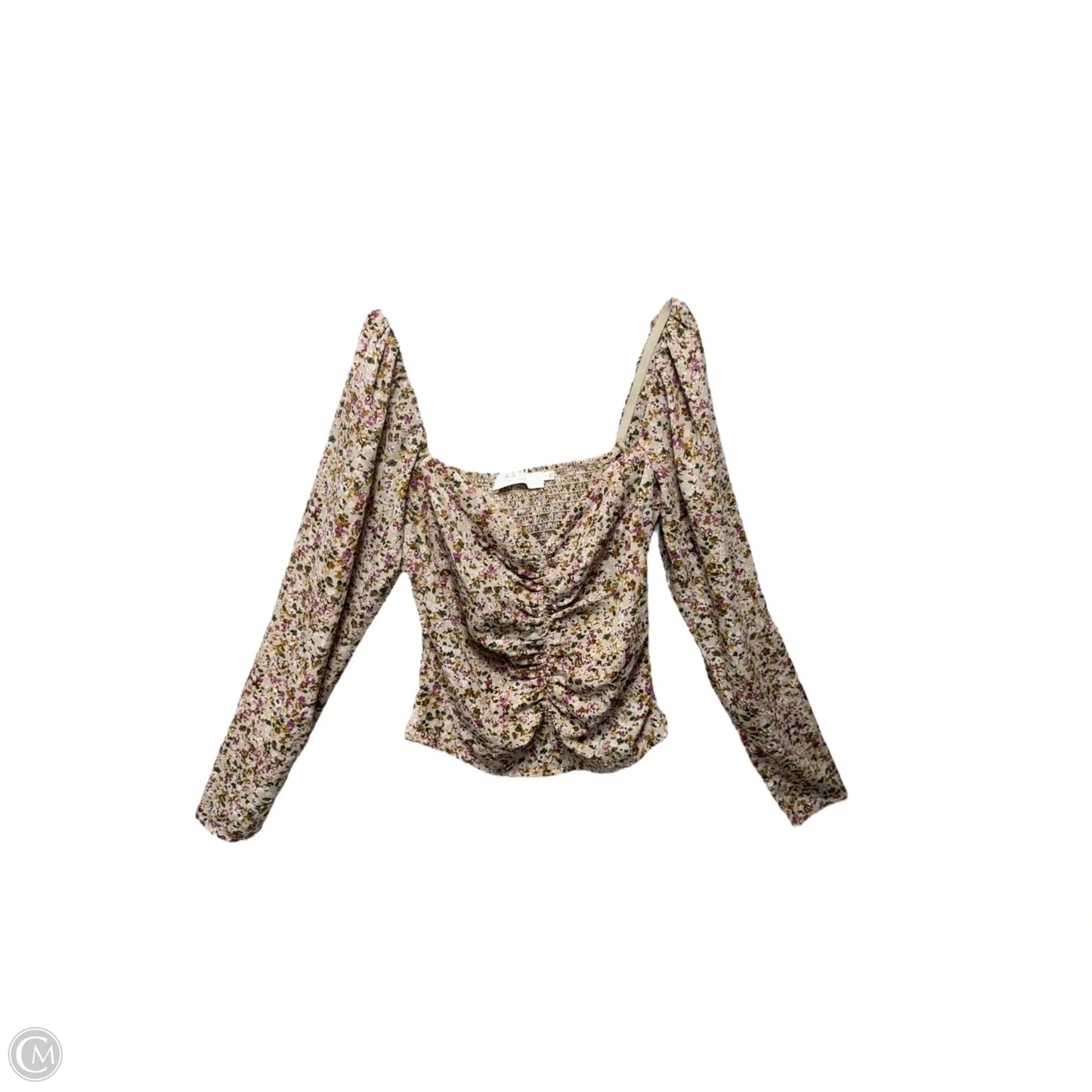 Top Long Sleeve By Astr The Label In Floral Print, Size: S