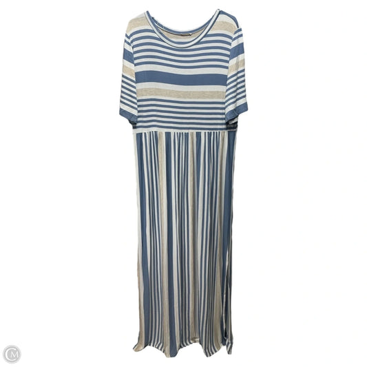 Dress Casual Maxi By Jodifl In Striped Pattern, Size: 1x