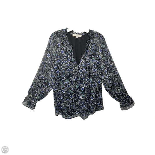 Top Long Sleeve By Loft In Multi-colored, Size: Xl