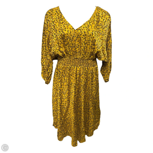 Marigold Midi Dress By Anthropologie In Yellow, Size: XL