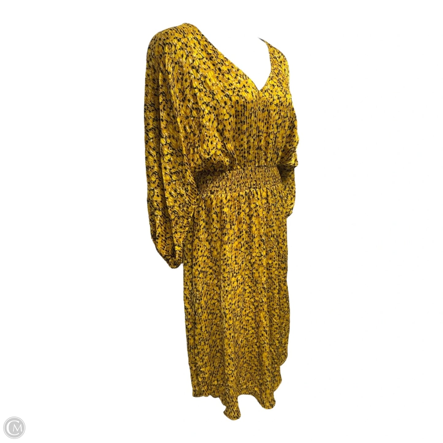 Marigold Midi Dress By Anthropologie In Yellow, Size: XL