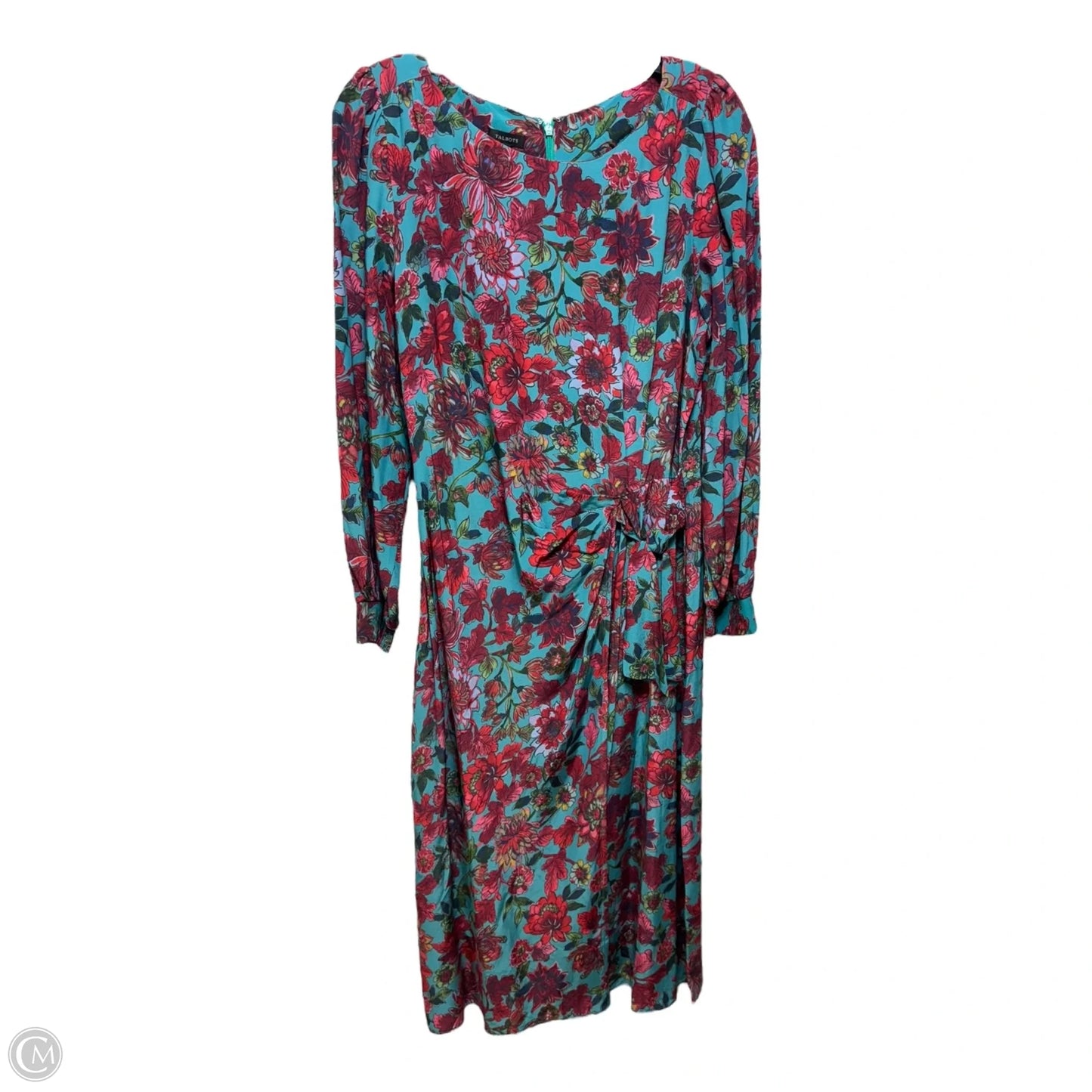 Dress Casual Midi By Talbots In Floral Print, Size: 12