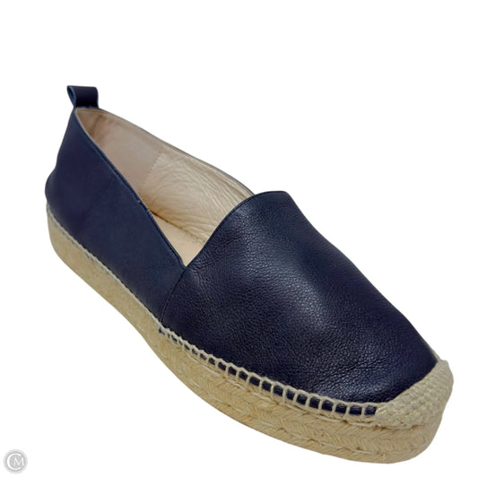 Alicia Leather Espadrilles By Hobbs London In Navy, Size: 10.5