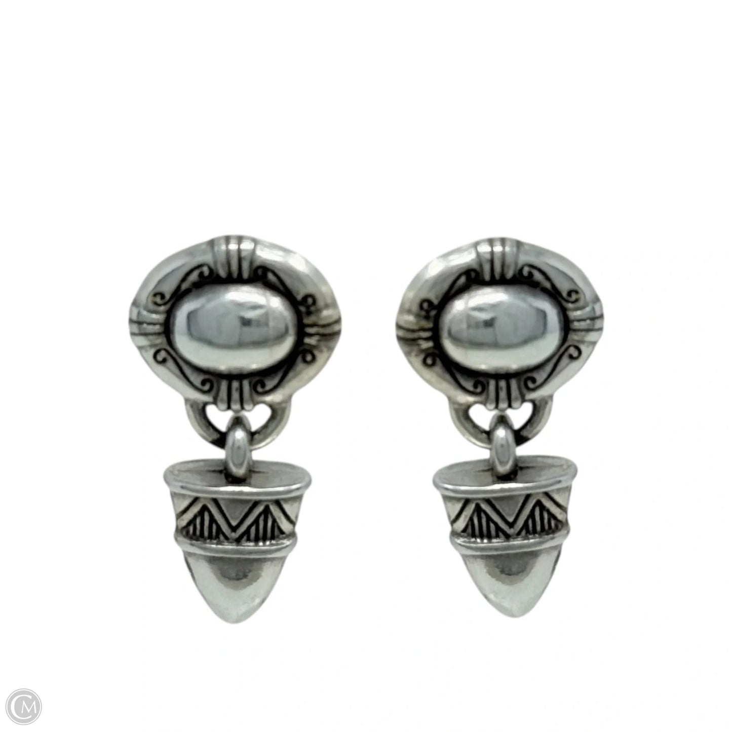 Retired Scroll Dangle/drop Earrings By Brighton