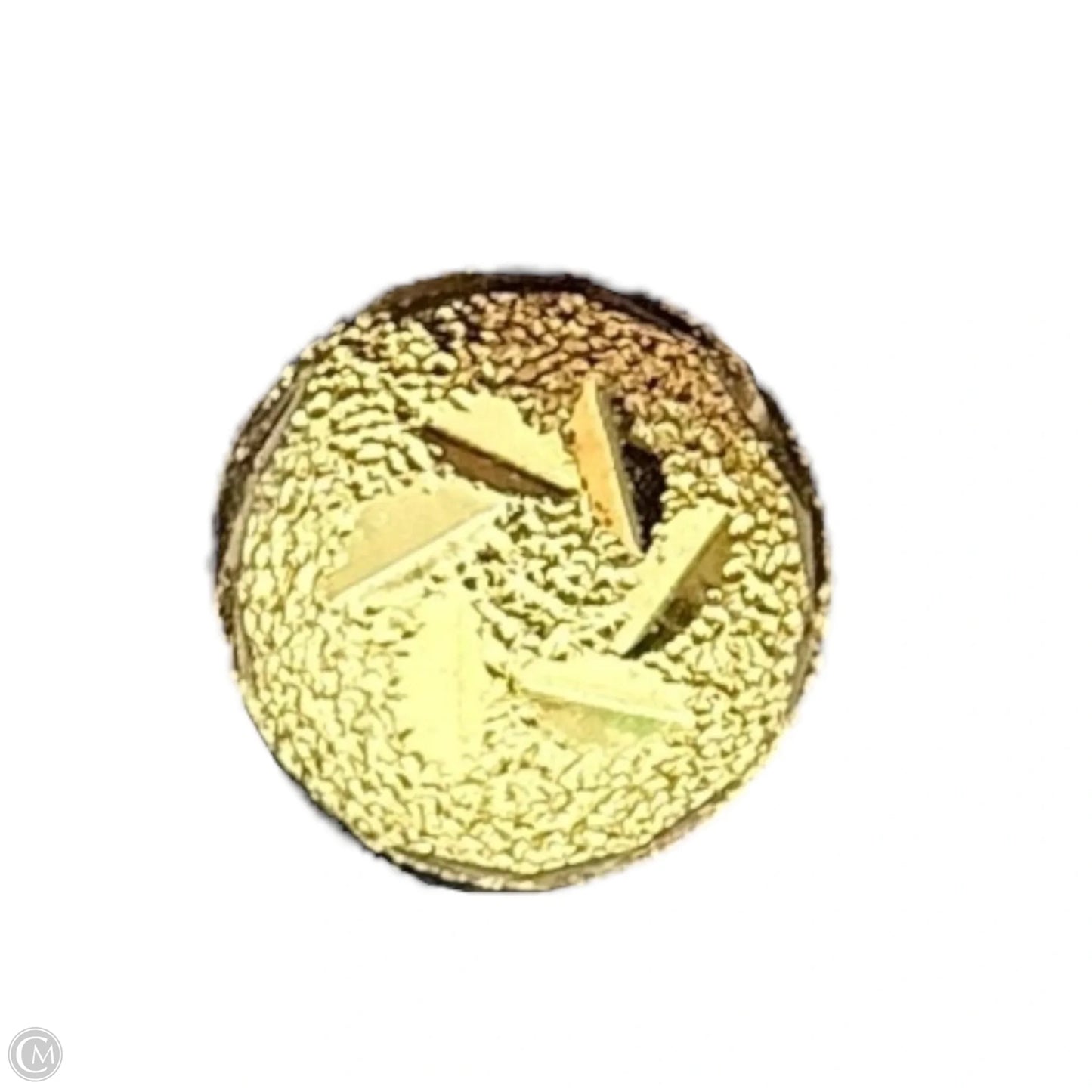 Gold Over Sterling Silver Textured Stud Earrings For zBy Unbranded