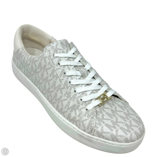 Keaton Logo Lace Up Sneakers By Michael By Michael Kors In Grey & White, Size: 8.5