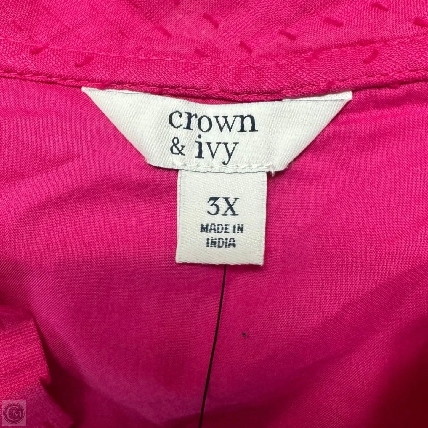 Tiered Ruffle Neck Maxi Dress By Crown And Ivy In Pink, Size: 3x