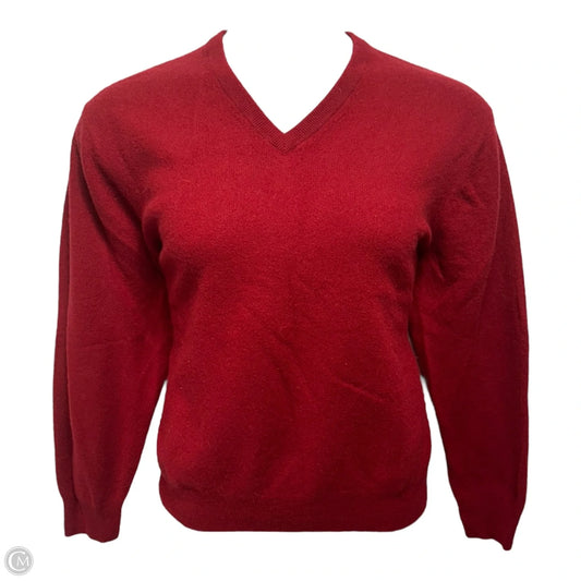 Sweater Cashmere By Jos A Bank In Red, Size: L (men’s)