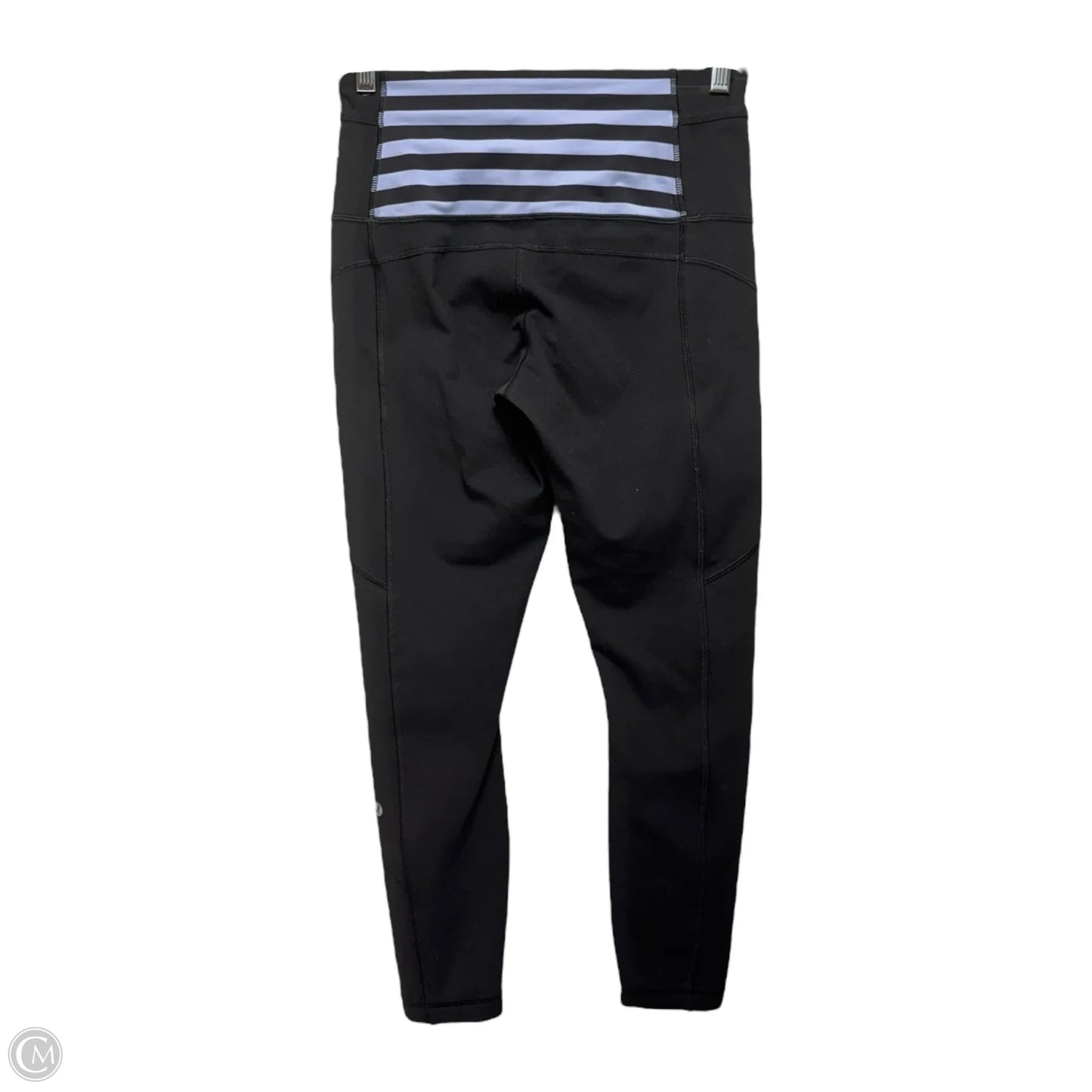Athletic Leggings By Lululemon In Black & Blue, Size: M