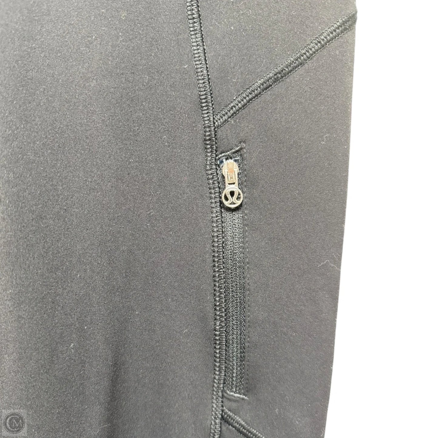 Athletic Leggings By Lululemon In Black & Blue, Size: M