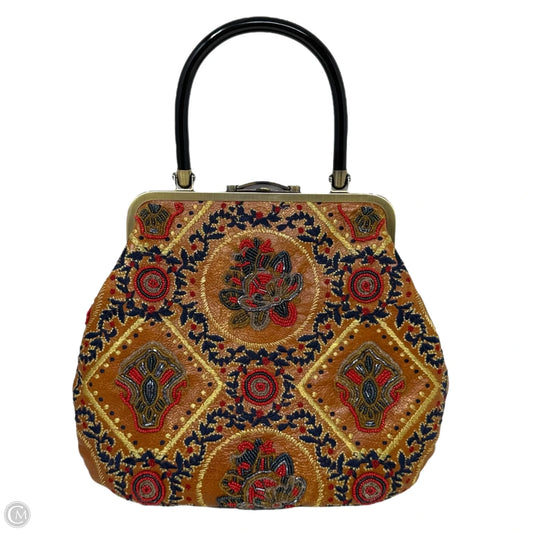 Provencal Escape Beaded Sedavi Satchel Designer By Patricia Nash, Size: Medium