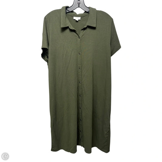 Shirt Dress By J. Jill In Kale, Size: Xl