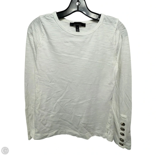 Top Long Sleeve By White House Black Market In White, Size: S