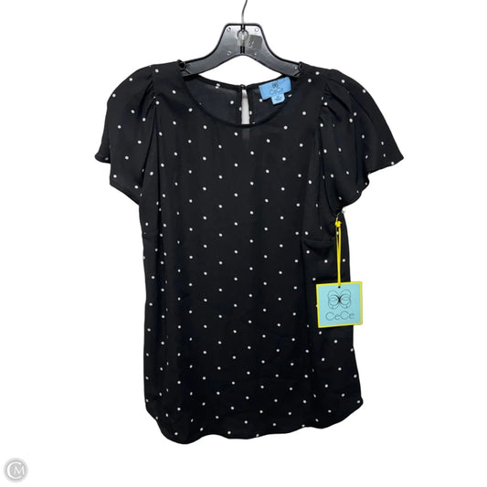 Top Short Sleeve By Cece In Polkadot Pattern, Size: Xs