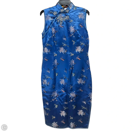 Dress Casual Midi By Peony Brand In Blue, Size: Xs