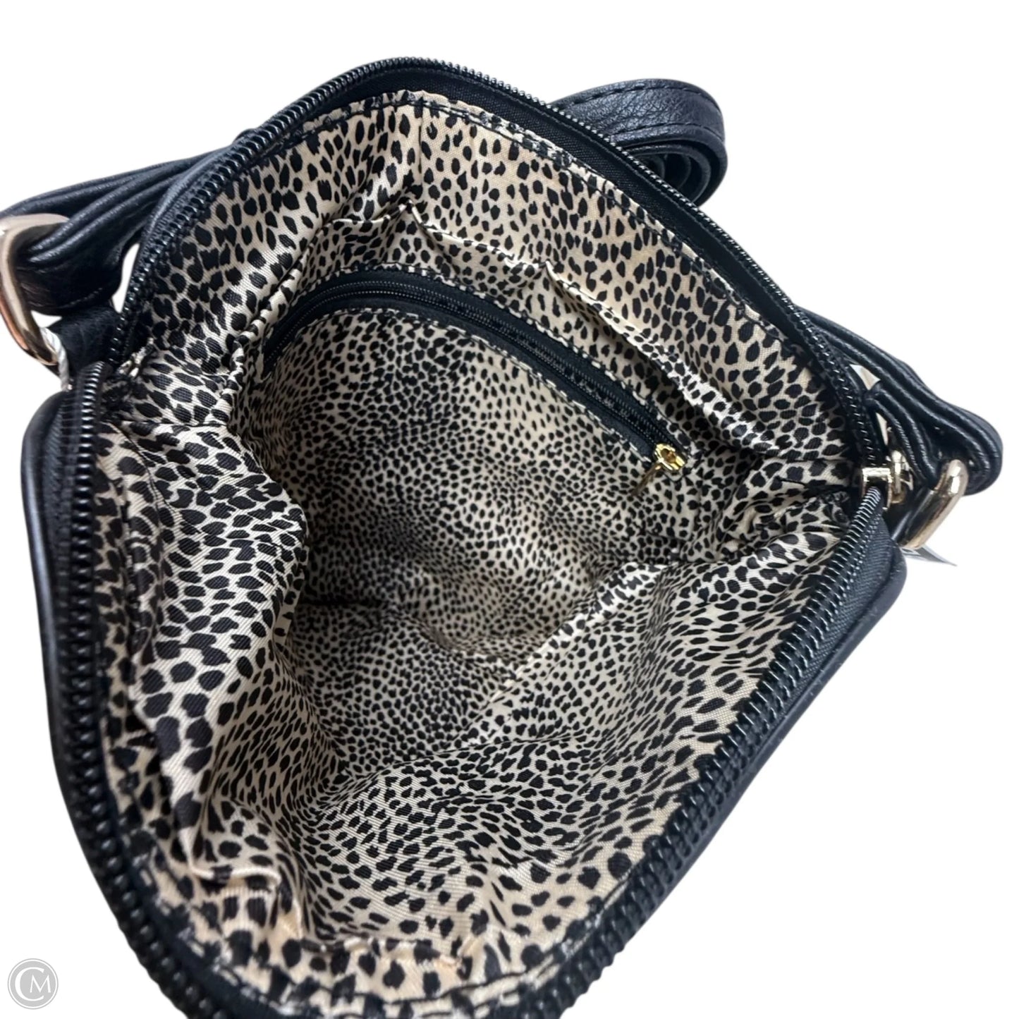 Vegan Leather Crossbody By Poppi, Size: Medium