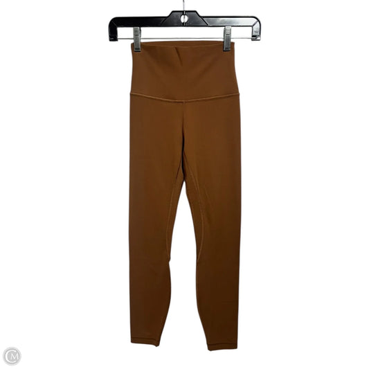 Athletic Leggings By Lululemon In Brown, Size: 2